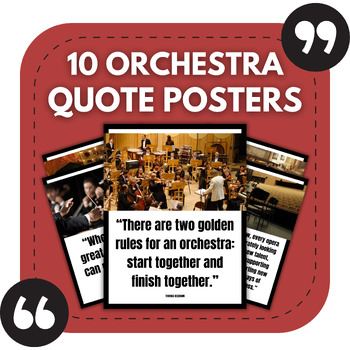 Preview of 10 Orchestra Bulletin Board Posters | Music Classroom & Studio Decor