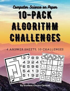 Preview of 10-Pack Algorithm Challenges - Computer Science on Paper - DollarSale