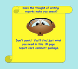 10 Page Report Card Writing Package Gr. 4-6