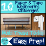 10 Paper & Tape STEM Challenges: A Low Prep Engineering Ac