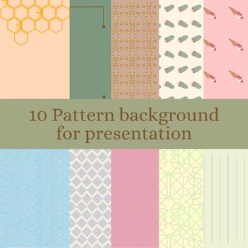 Preview of 10 Pattern background for presentation
