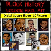 10 Pixel Art | Black History Leaders | Social Studies / Hi