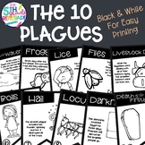 10 Plagues Banner *Black & White* for Easy Printing