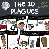 10 Plagues Bible Color Banners with Melonheadz Clip Art