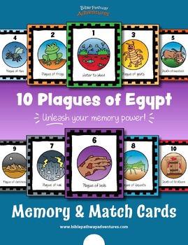 Preview of 10 Plagues of Egypt Memory & Match Cards