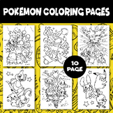 10 Pokemon Coloring Pages With Beautiful Pattern