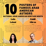 10 Posters of Arab American authors who have made history