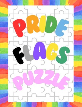 Preview of 10 Pride Month Flags Puzzles (Low Prep)