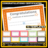 10 Printable Congratulations Certificates & Classroom Awar