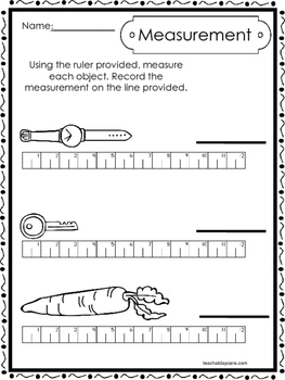 10 printable measuring with a ruler worksheets kindergarten 1st grade