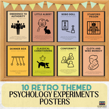 10 Psychology Experiments Classroom Posters! by Psyched About Social ...