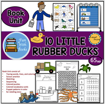 Preview of 10 RUBBER DUCKS BOOK UNIT
