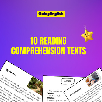 Preview of 10 Reading Comprehension Text with Questions and Answers Key