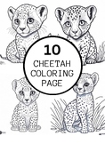 10 Realistic Cheetah Coloring Pages For Teens And Adults