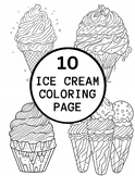10 Realistic IceCream Coloring Pages For Adults (coloring pages )