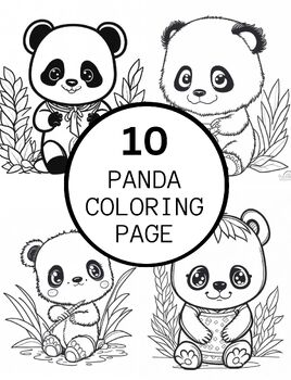 Panda Coloring Book For Girls Ages 8-12: Find Relaxation And