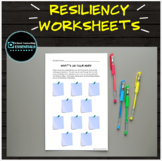 10 Resiliency Classroom Worksheets for 3rd-6th grades- Soc