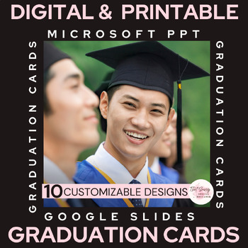 Preview of 10 Reusable Digital and Printable Graduation Cards for High School Seniors