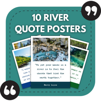 Preview of 10 River Posters | Positive Nature Posters | Geography Classroom Decor