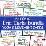 10 Sets Yoga & Movement Cards of Eric Carle Books BUNDLE