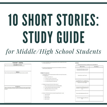 Preview of 10 Short Stories for Middle and High School Students