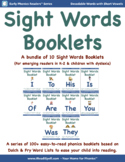 Bundle 1: Sight Word Booklets with Short Vowels(Based on D