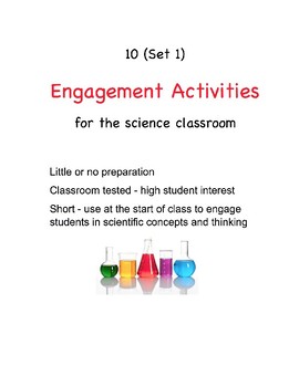 Preview of 10 Simple Yet Great Short Science Engagement Activities