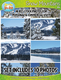 10 Snow Mountains Stock Photos Pack — Includes Commercial 