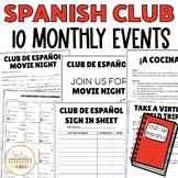 10 Spanish Club Plans and Monthly Activities for Club de E