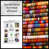 10 Spanish First Week of School Introduction Activities Bundle