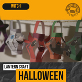 10 Spooky Halloween Monster Lantern Crafts, Printable, No Prep