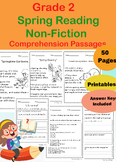 10 Nonfiction "Spring" Reading Comprehension Stories Passa