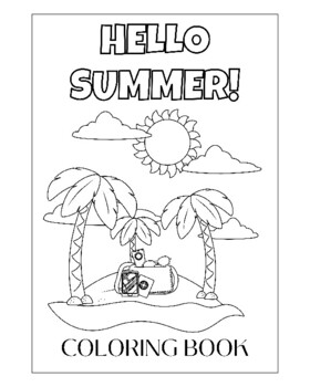 vacation coloring sheets