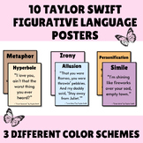 10 Taylor Swift Figurative Language Posters BUNDLE (30 Total)