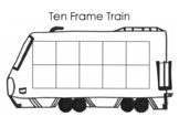 10 Ten Frame Train for Number Sense