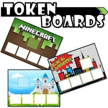 Preview of 10 Themed Token Boards (+5 Unthemed!)
