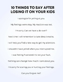 10 Things To Say After Losing It On Your Students