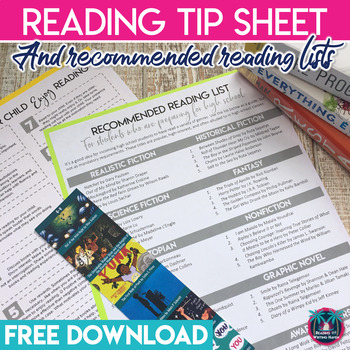 Preview of Reading Tips for Parents and Recommended Reading List for Secondary Students