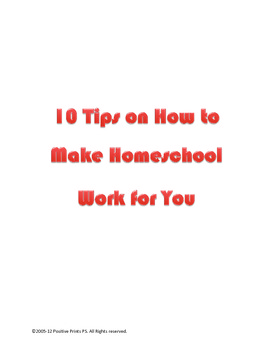 Preview of 10 Tips on How to Make Homeschool Work for You