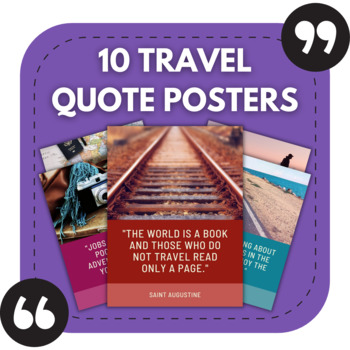 Preview of 10 Travel Posters | High School Posters to Uplift and Inspire