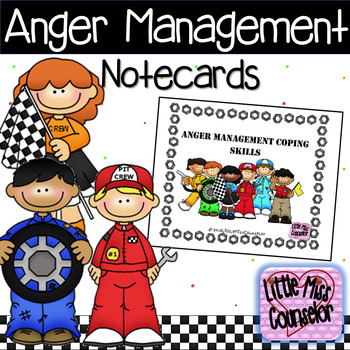 Preview of Anger Management 10 Ways to Cool Down: Coping Skills Notecards