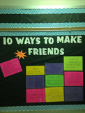 10 Ways to Make Friends Bulletin Board