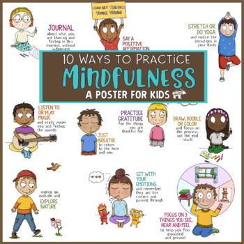 10 Ways To Practice Mindfulness Poster Make Your Own Mindfulness Collage