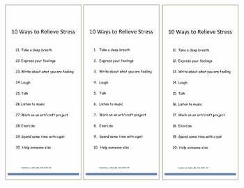 Stress: 10 Ways To Relieve Stress