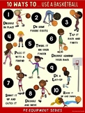 10 Ways to Use a Basketball: PE Equipment Visual Series