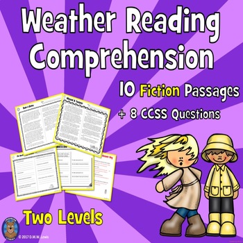 Weather Reading Comprehension by Laughroom Literacy | TpT