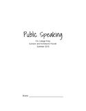 10 Week Public Speaking Packet - Course Outline