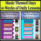 10 Weeks of Choir Lessons for Music Themed Days (Bundle)