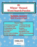 10 Winter-Themed Word Search Puzzles