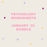 10 Worksheets from Psych in the Secondary JANUARY '22